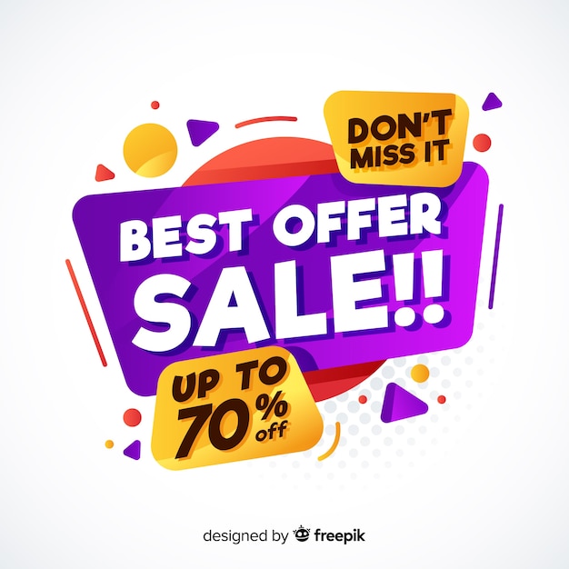 Abstract sale promotion banner template