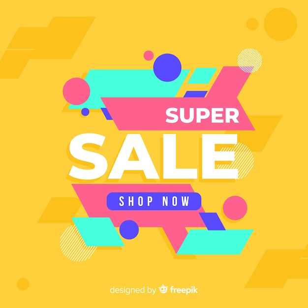 Free vector abstract sale promotion banner template