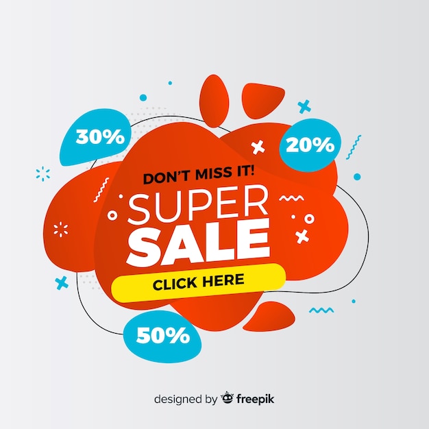 Abstract sale promotion banner template