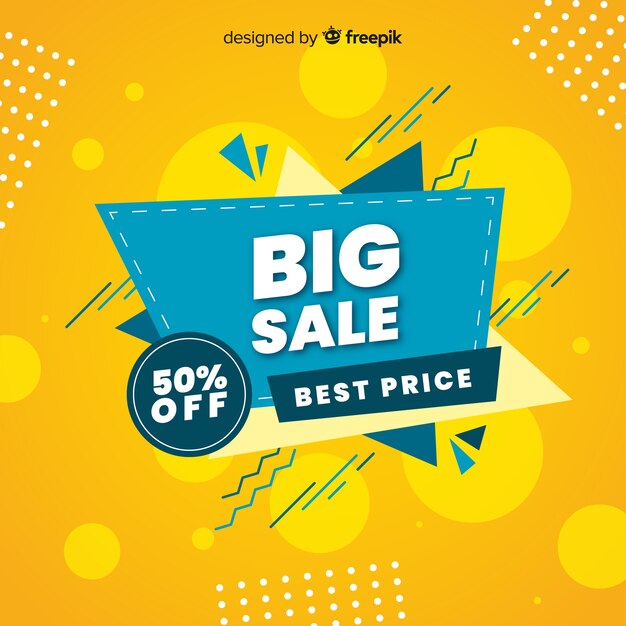 Abstract sale promotion banner template