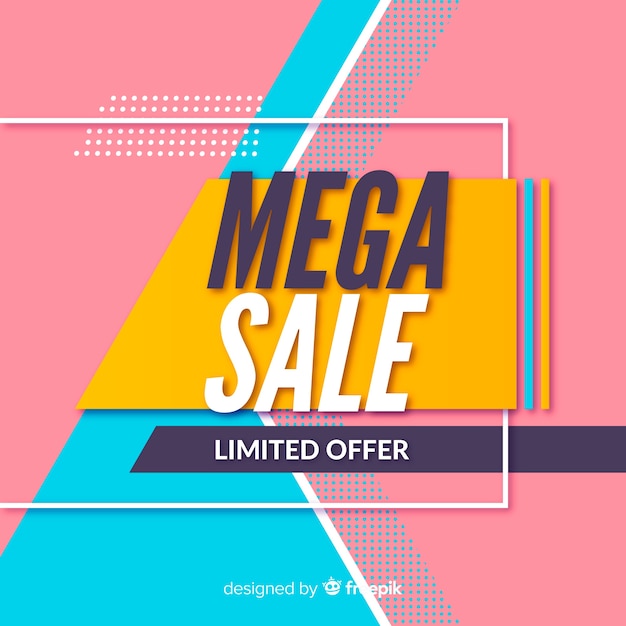 Abstract sale promotion banner template