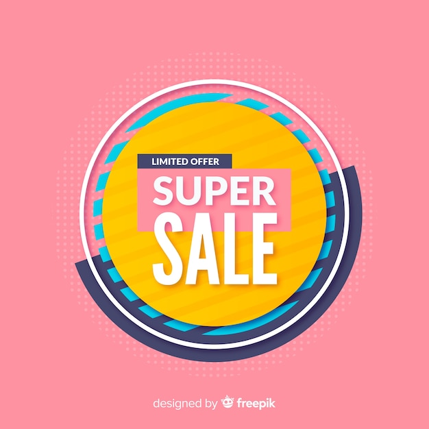 Free vector abstract sale promotion banner template