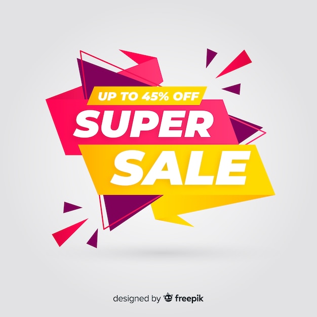 Abstract sale promotion banner template
