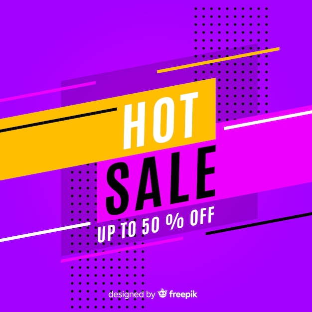 Abstract sale promotion banner template