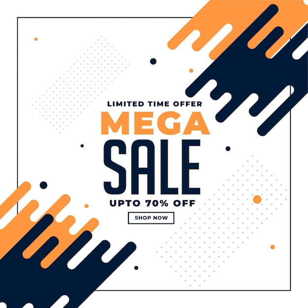 Free vector abstract sale and promotion banner with offer details