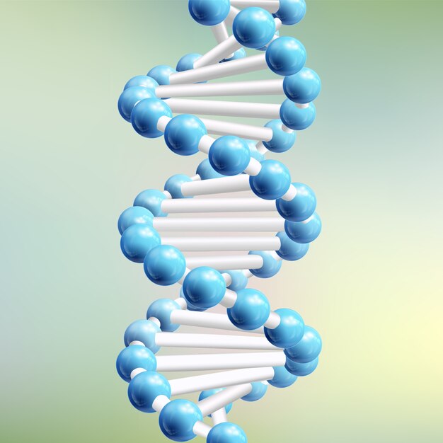 분자 구조를 가진 추상 과학 DNA