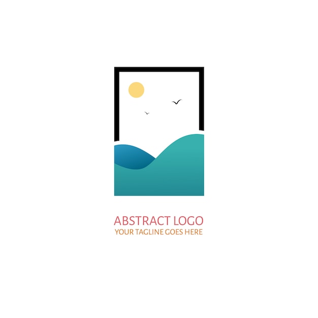 Abstract sea logo