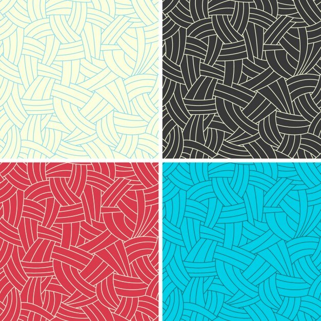 Free Vector abstract seamless background set in different colors