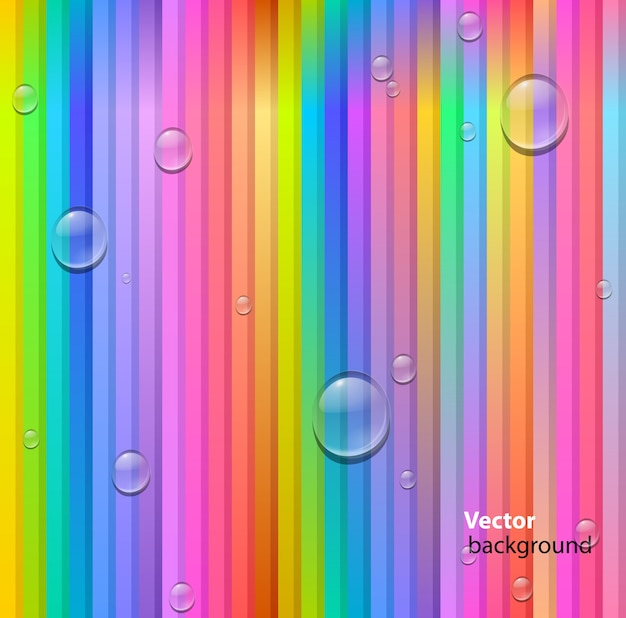 Free vector abstract seamless colorful lines and drops background