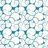 Free vector abstract seamless pattern with swirls