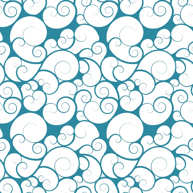 Abstract seamless pattern with swirls