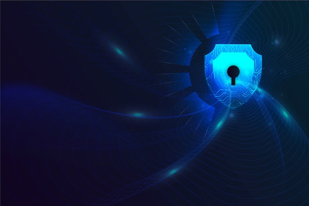 Abstract secure technology background