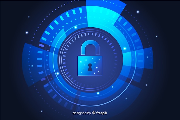 Abstract secure technology wallpaper