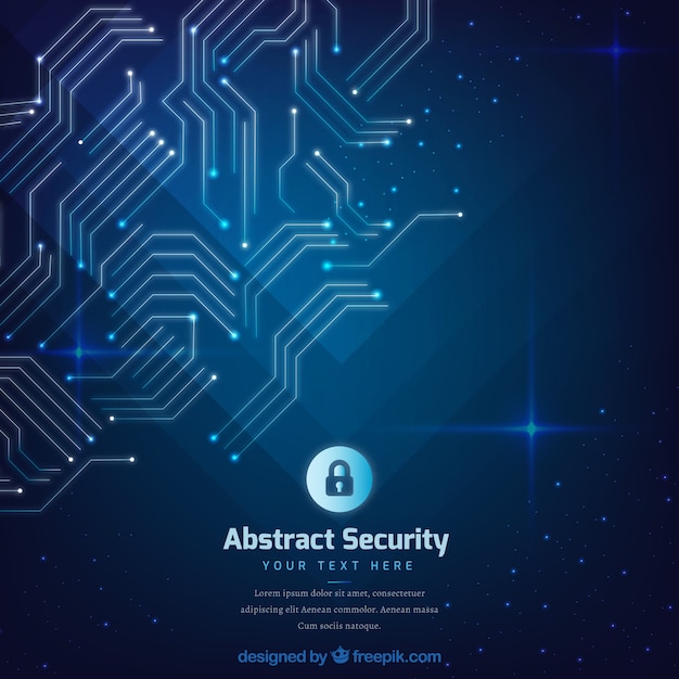 Abstract security background with circuits