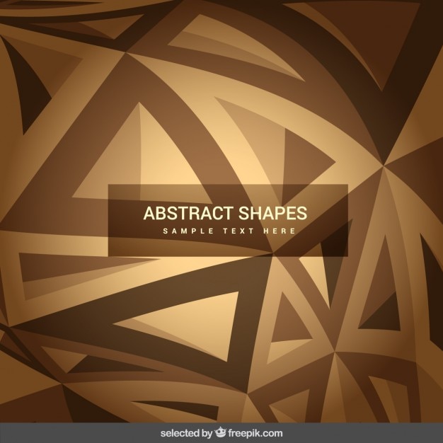 Free vector abstract shapes in brown tones