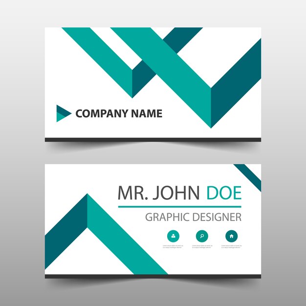 Abstract shapes business card