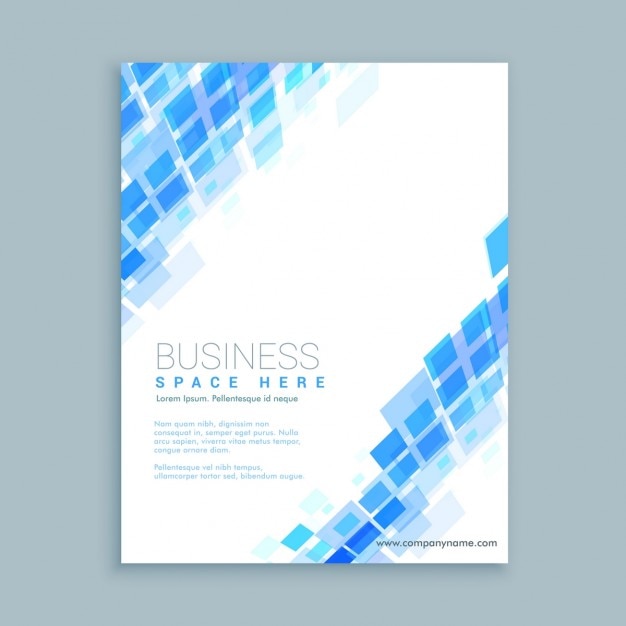 Abstract shapes business flyer template