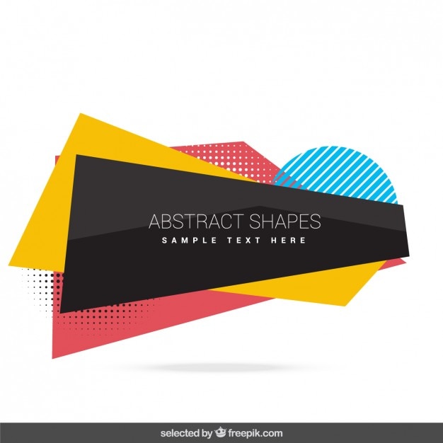 Free vector abstract shapes collection