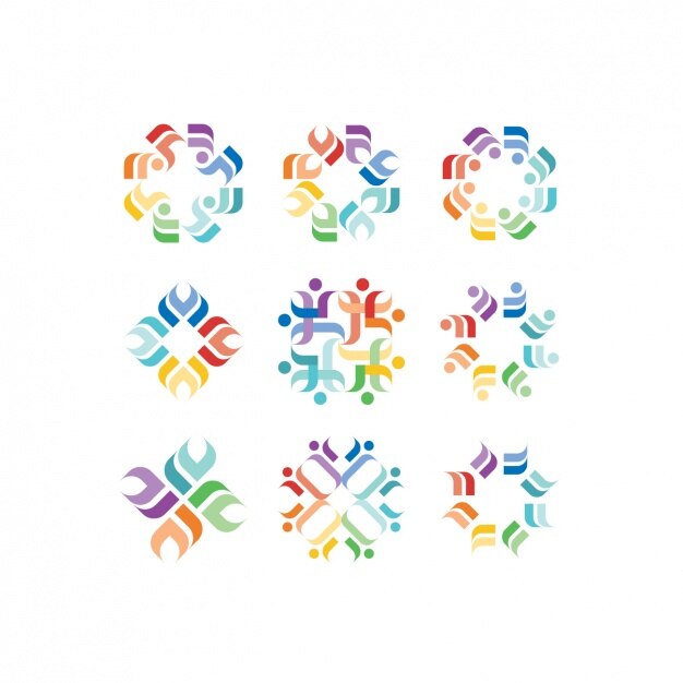 Free Vector abstract shapes collection