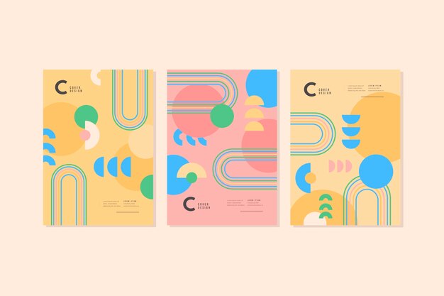 Abstract shapes cover collection