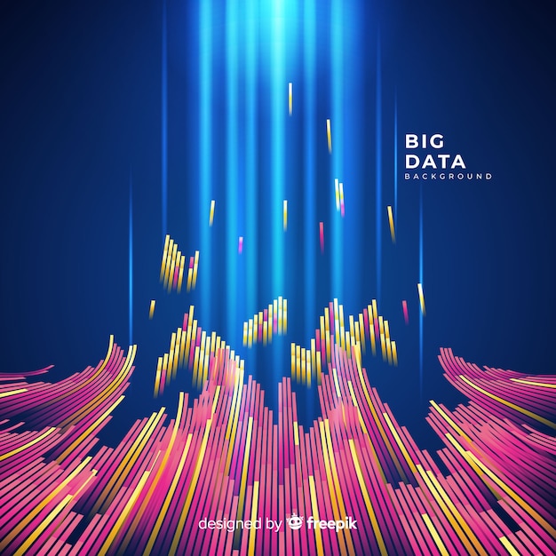 Abstract and shiny big data background