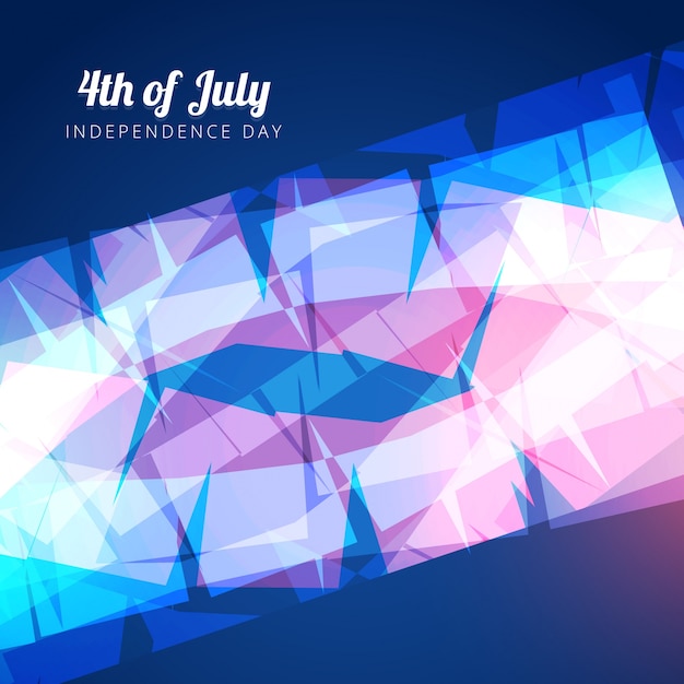 7月独立記念日デザインのアメリカン4thのベクトル図
