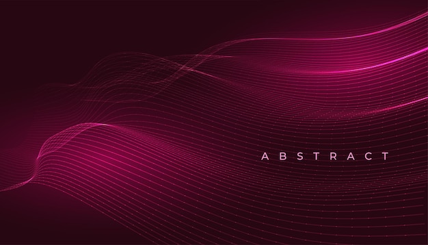 Abstract shiny flowing lines background in neon style vector