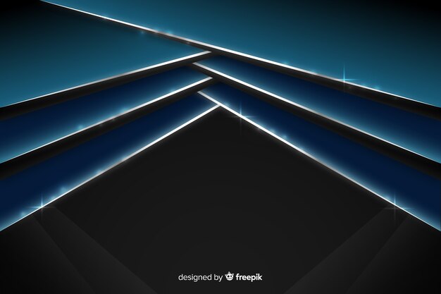 Abstract shiny metallic blue background