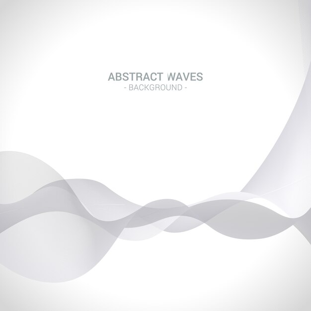 Abstract silver waves background