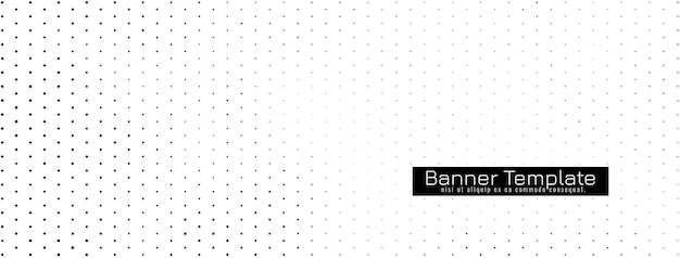 Abstract simple halftone banner
