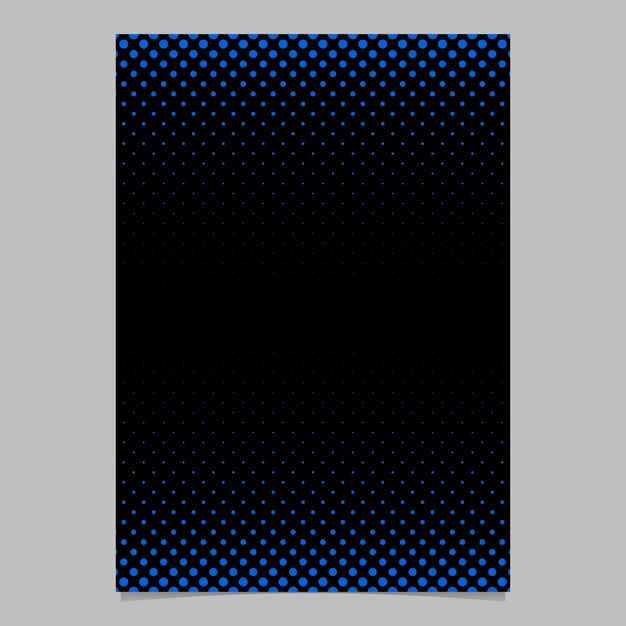 Abstract simple halftone dot pattern cover template - vector flyer background design with circle pattern