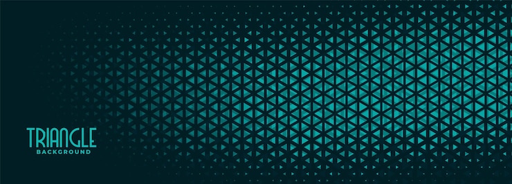 Free Vector abstract small triangle halftone pattern banner