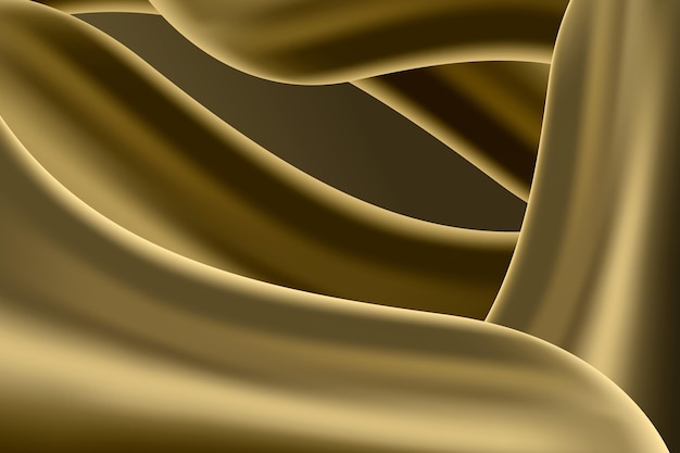 Free vector abstract smooth golden wave background