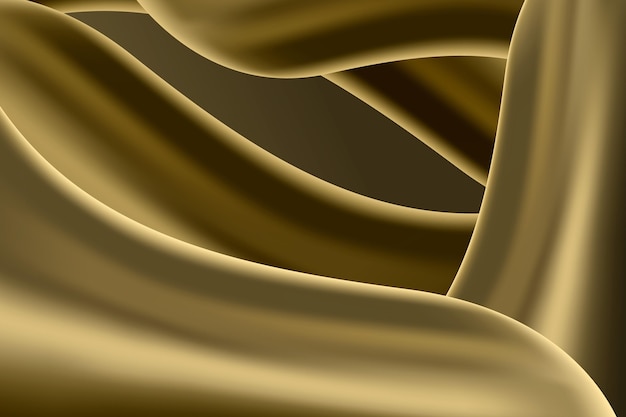Abstract smooth golden wave background