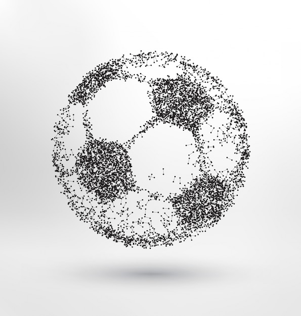 Abstract soccer ball