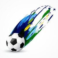 Abstract soccer paint design