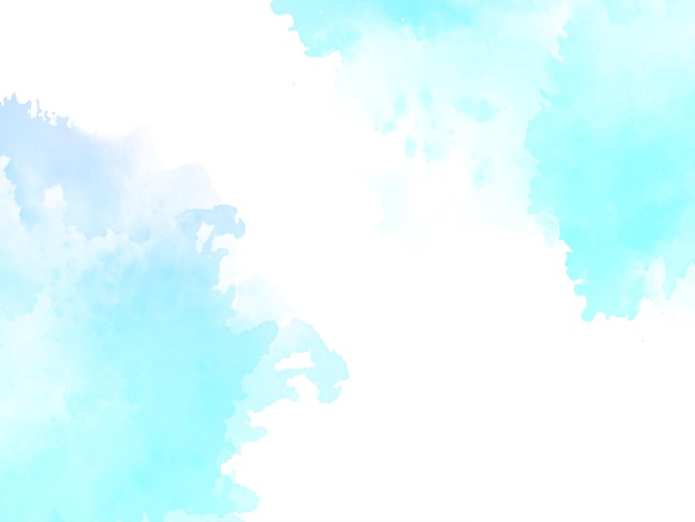 Абстрактный мягкий синий ручная роспись акварелью пастельный фон