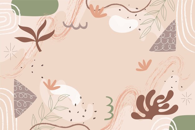 Abstract soft earth tones pattern design