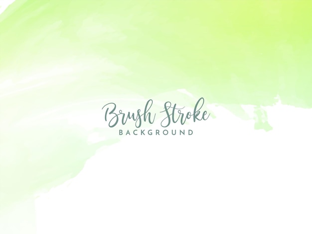 Free vector abstract soft green watercolor brush stroke texture background