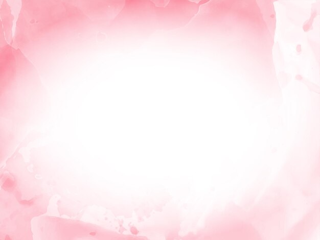 Abstract soft pink watercolor decorative background design vector