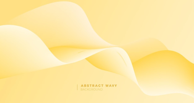 Abstract soft yellow wavy background