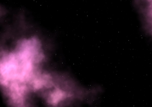 Абстрактный космический фон со звездами и туманностью