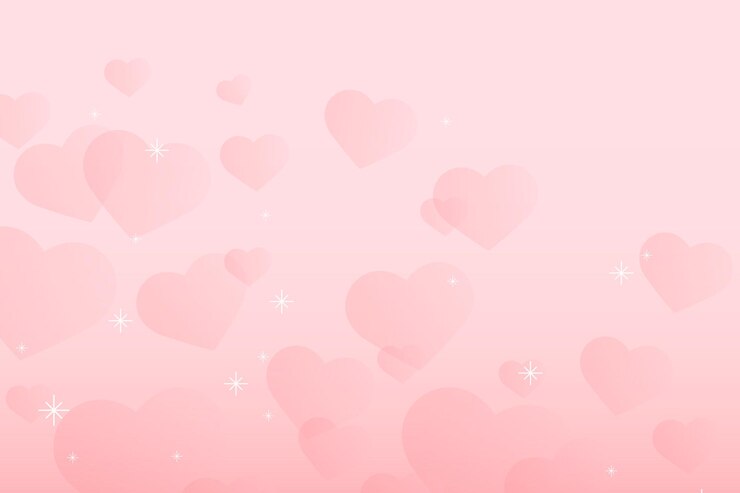 Free Vector abstract sparkle heart pattern vector pink background