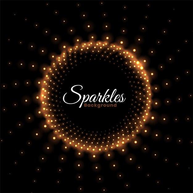 Abstract sparkles shiny frame background