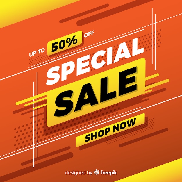 Abstract special sale promotion banner