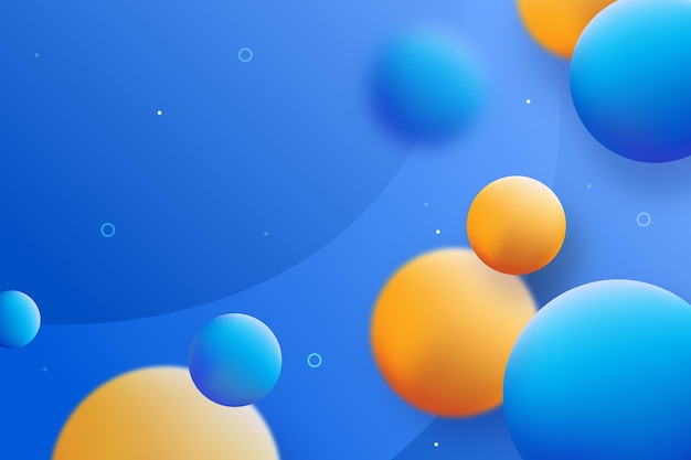Free vector abstract spheres background