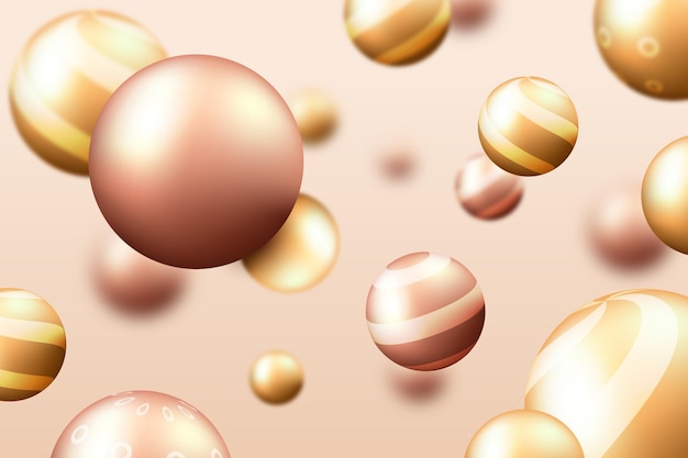 Abstract spheres background