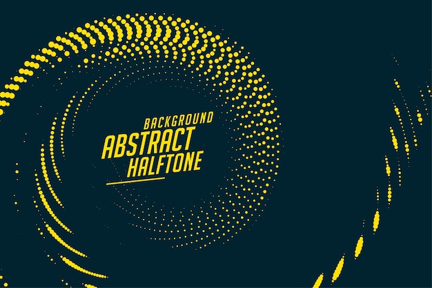 Free vector abstract spiral dots halftone background design