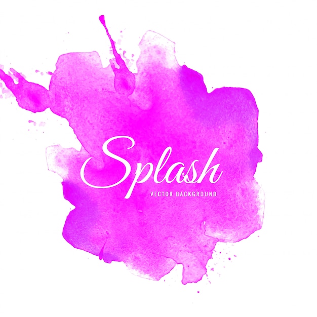 Abstract splash pink watercolor background