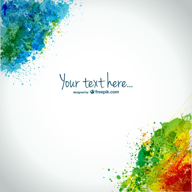 Free vector abstract splatter background